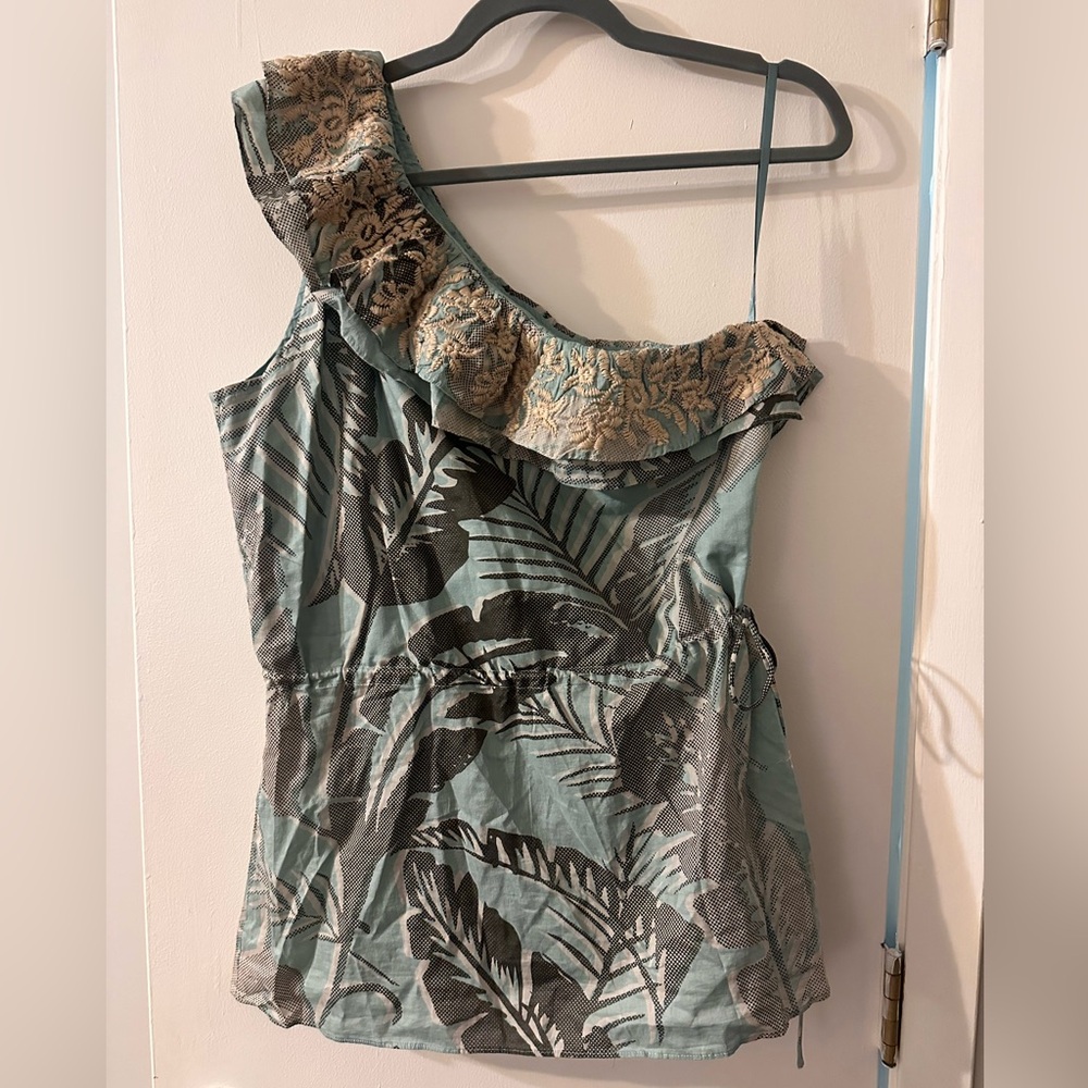 Banana Republic One Shoulder Top Size M